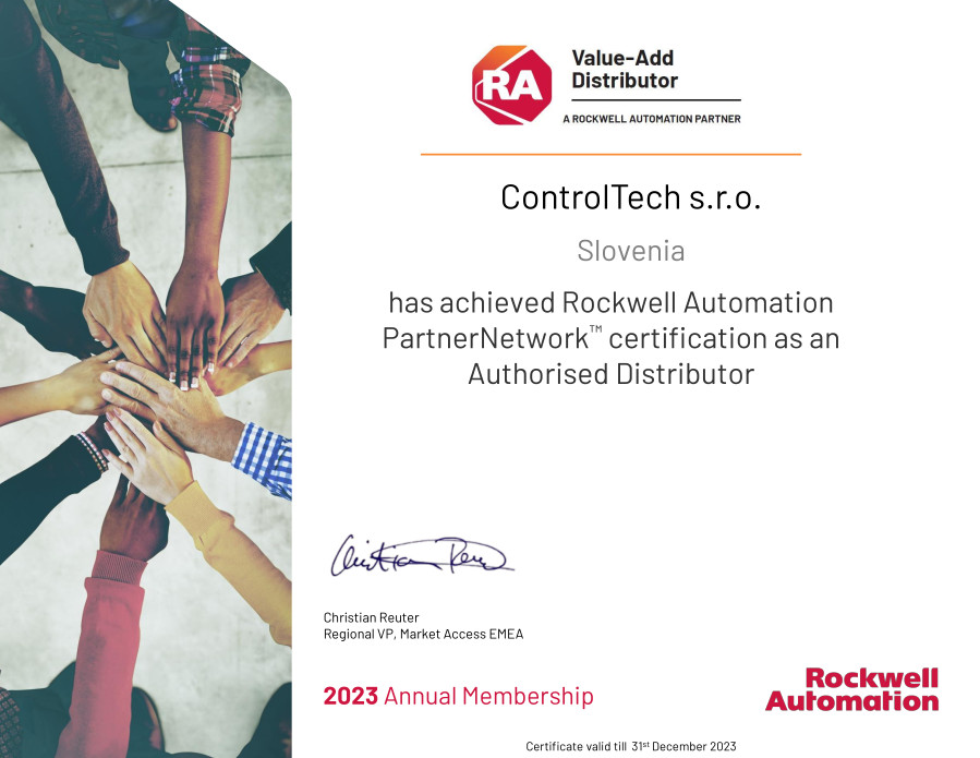 Authorized Distributor Partner Certificates Slovenia